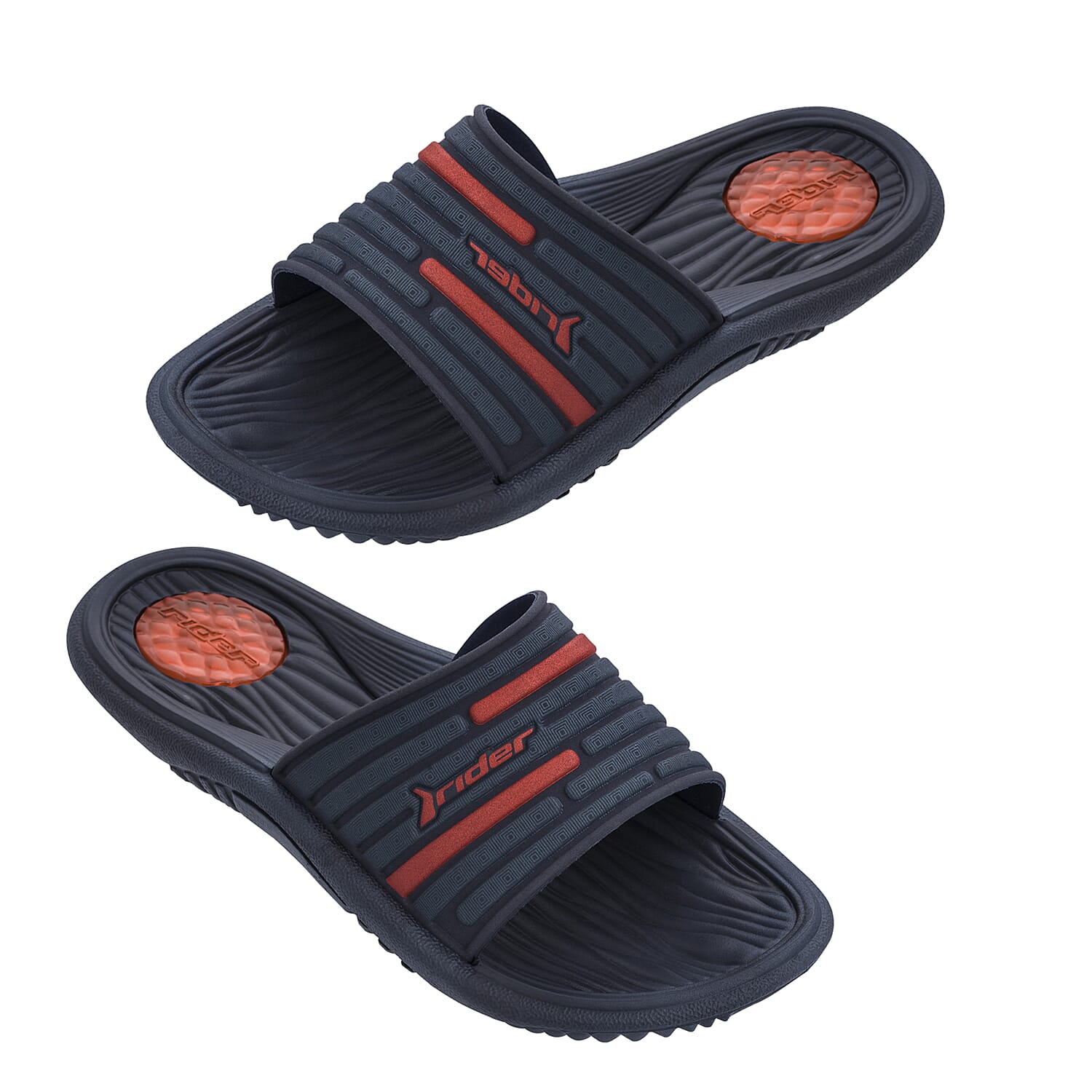 Rider Montana Mens Slip On Sliders (Size 7) - Black