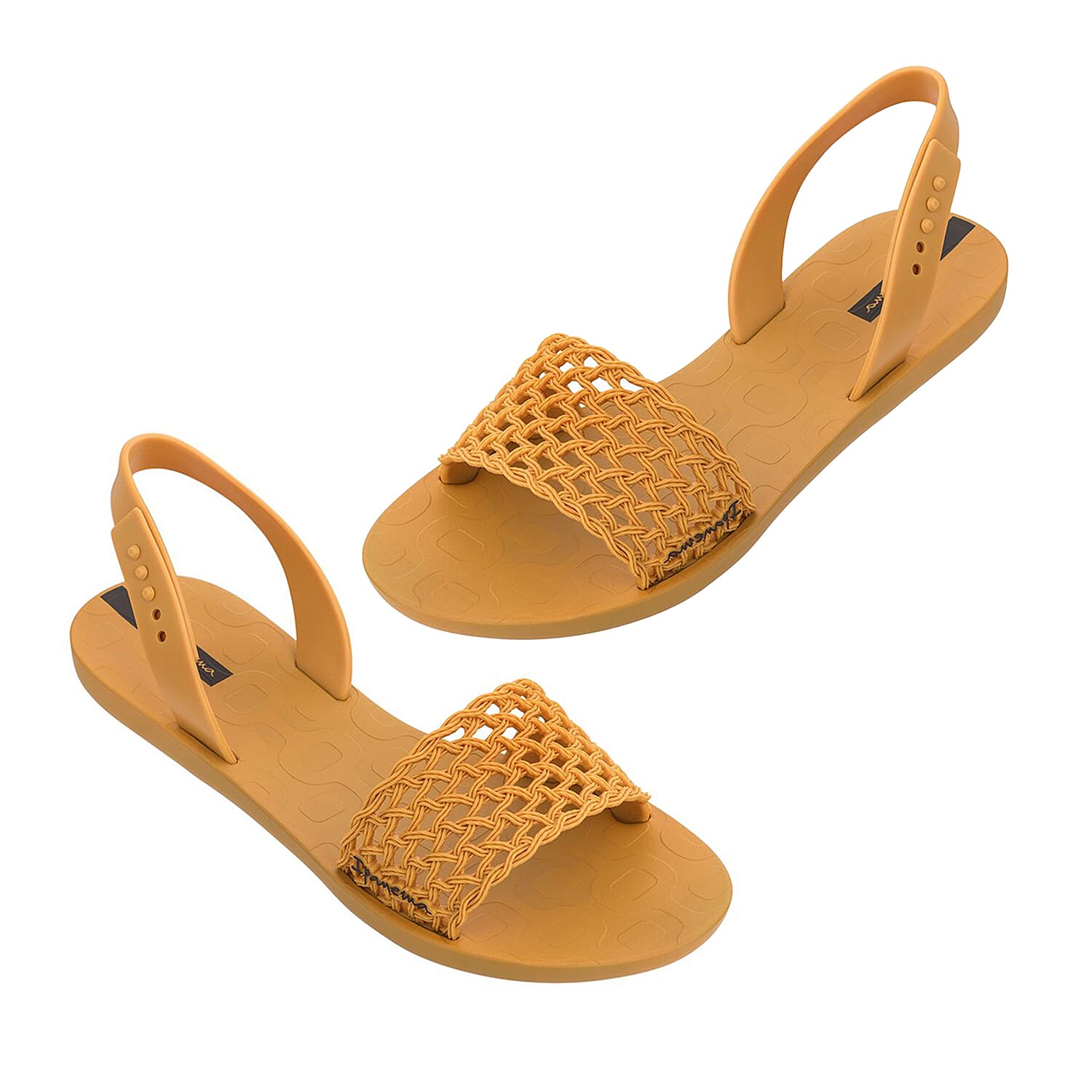 Ipanema Breezy Sandal with Adjustable Ankle Strap (Size 3) - Mustard