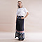 JOVIE Miss Collection 100%Viscose Elastic Band Print Trousers- Black Print