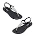 Ipanema Class Toe Post Sandal with T-bar Strap (Size 3) - Chrome Black
