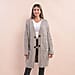 LA MAREY Long Sweater Cardigan with Buttons (80x60 Cm) - Grey
