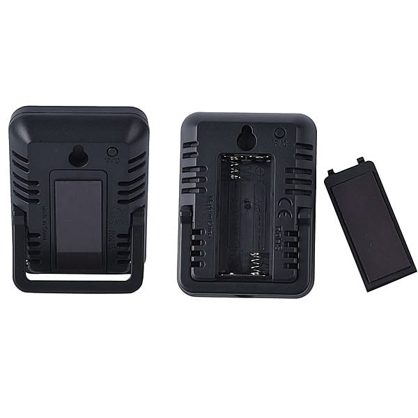 Digital Thermo - Hygrometer Electronic Temperature and Humidity Meter Clock (Size:8x6x2 Cm)