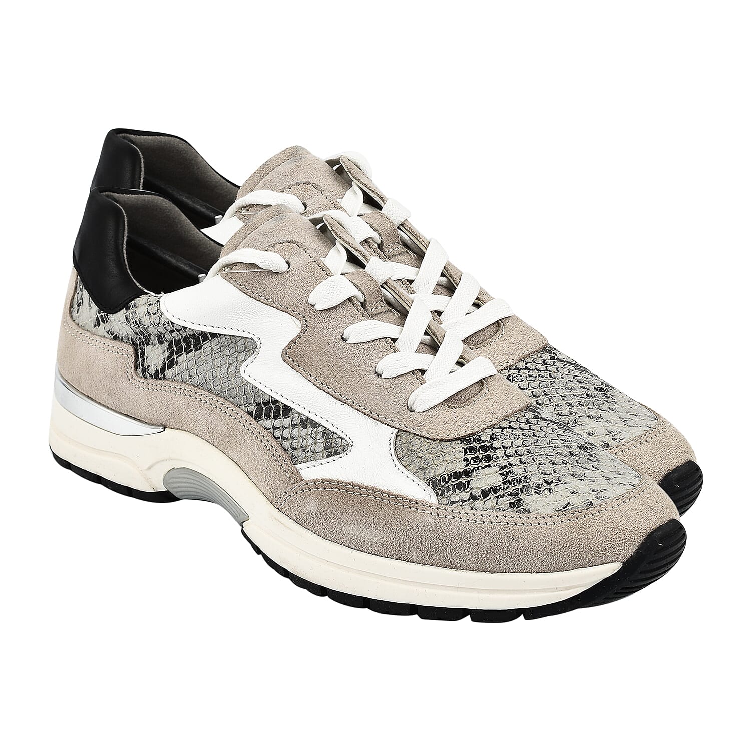 CAPRICE Snakeskin Pattern Sneaker Shoes (Size 3.5 ) - Grey