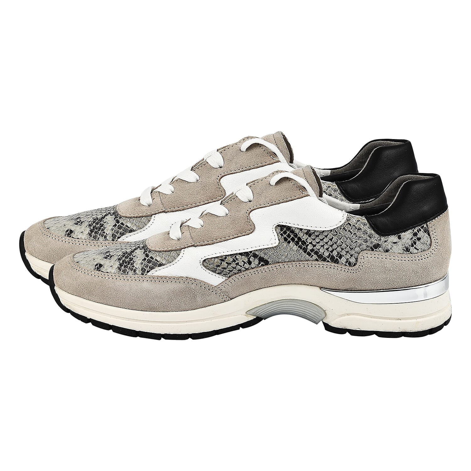CAPRICE Snakeskin Pattern Sneaker Shoes (Size 3.5 ) - Grey