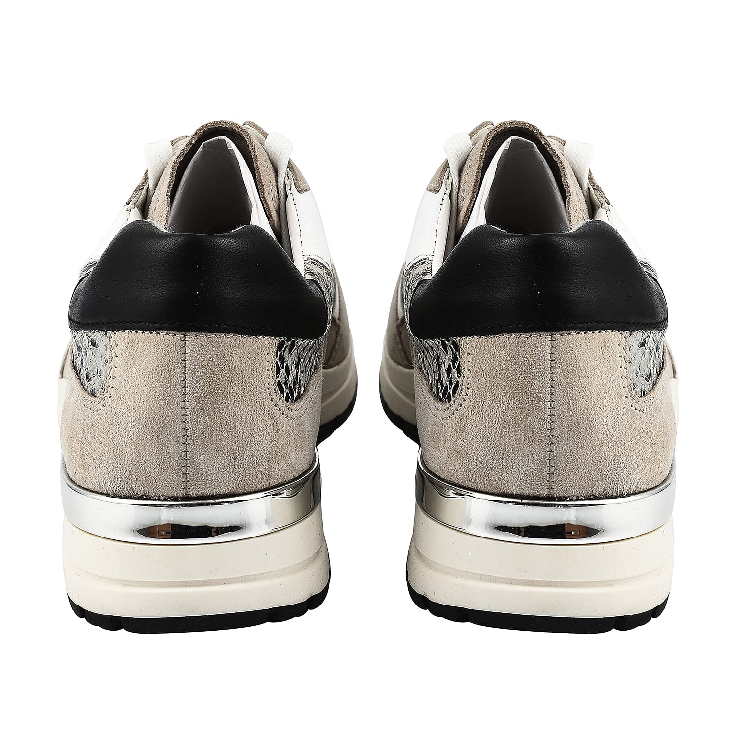 CAPRICE Snakeskin Pattern Sneaker Shoes (Size 3.5 ) - Grey