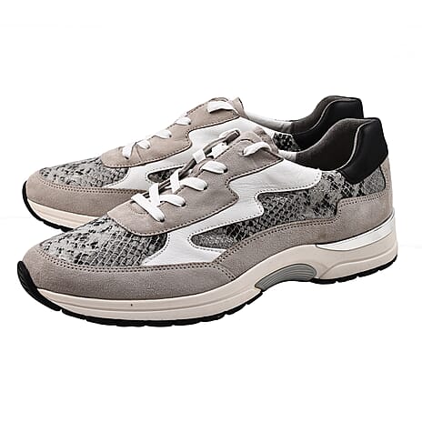 CAPRICE Snakeskin Pattern Sneaker Shoes (Size 6 ) - Grey