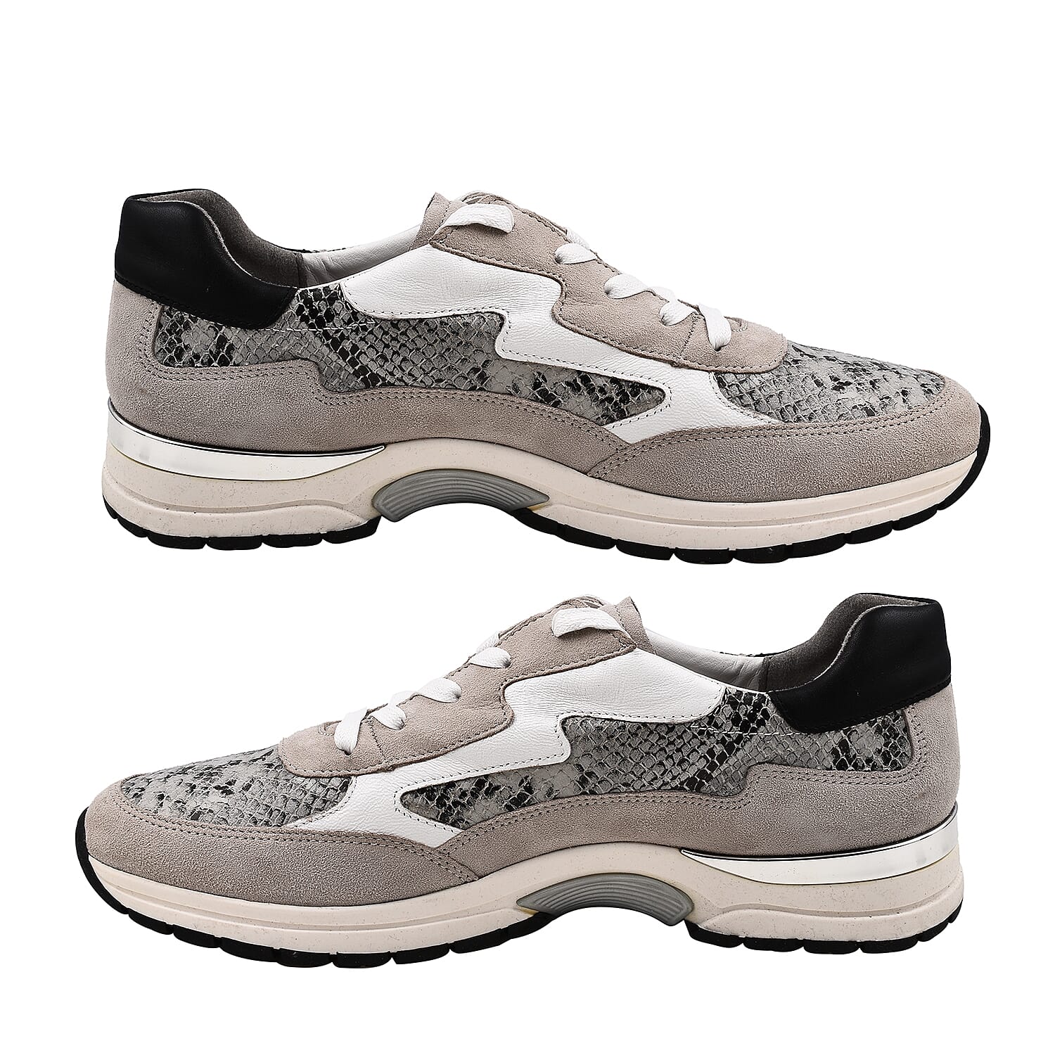 CAPRICE Snakeskin Pattern Sneaker Shoes (Size 6 ) - Grey