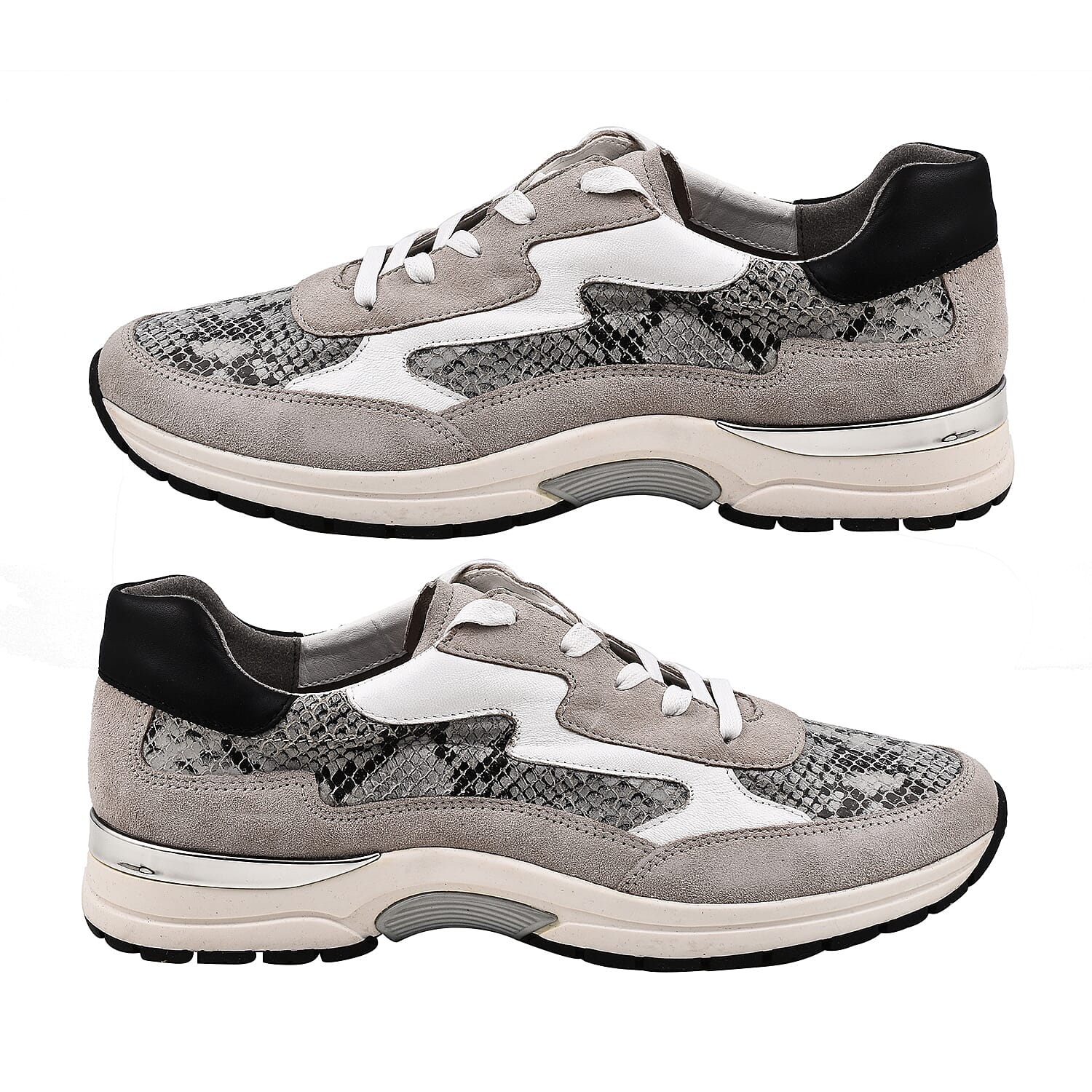 CAPRICE Snakeskin Pattern Sneaker Shoes (Size 6 ) - Grey