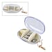Travel plastic jewelry organizer with a detachable hook 