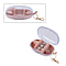 Travel plastic jewelry organizer with a detachable hook 