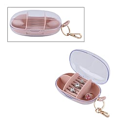 Travel plastic jewelry organizer with a detachable hook 