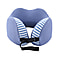 Comfy Neck Pillow with Buckle Closure - Blue