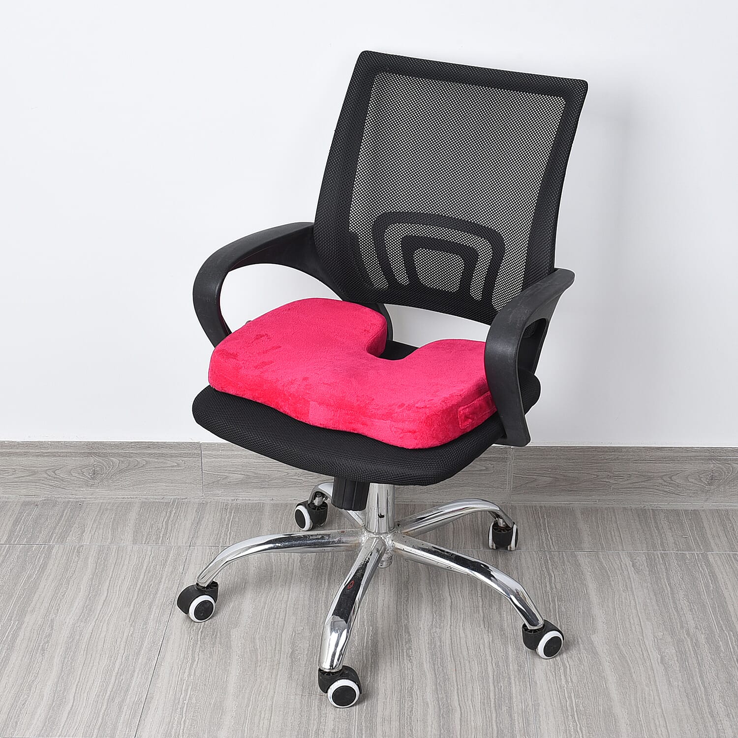 Comfy Memory Foam Seat Cushion (Size 44x35x7Cm) - Pink