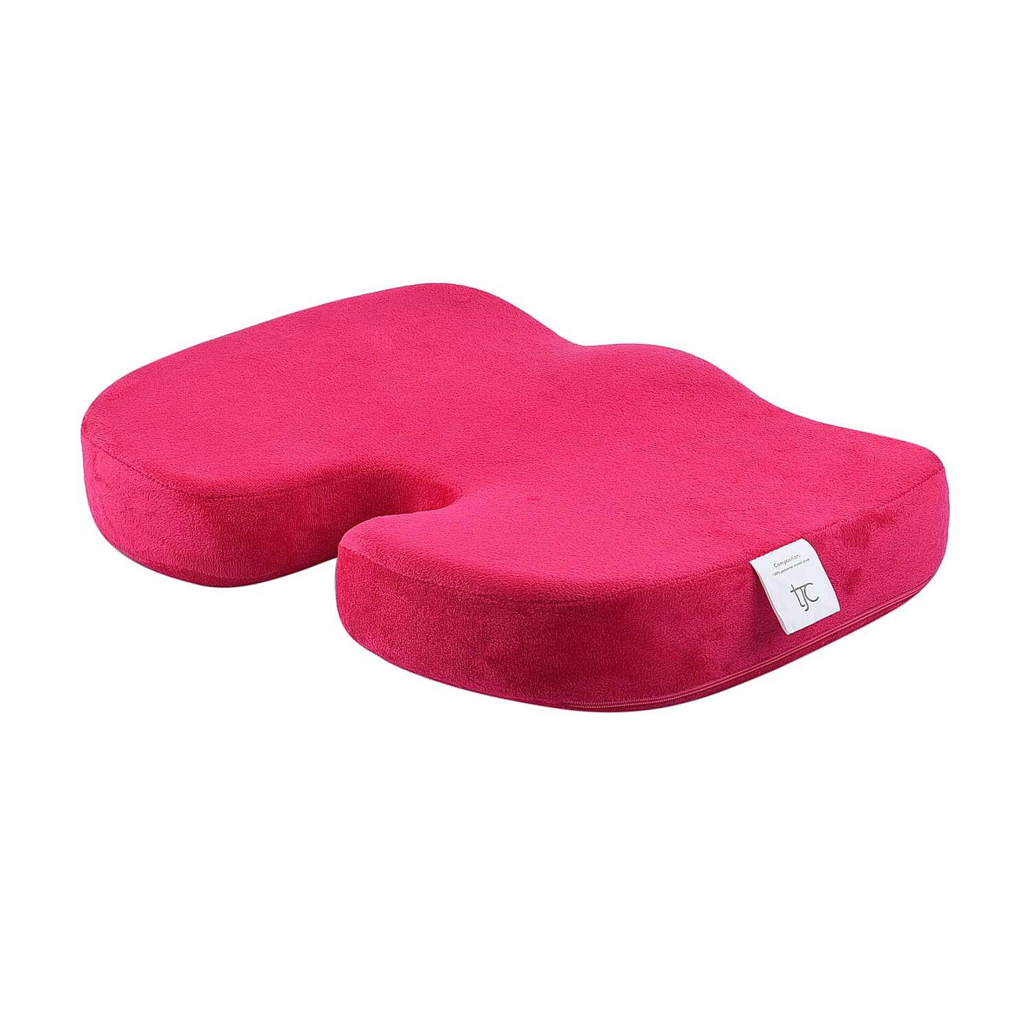 Comfy Memory Foam Seat Cushion (Size 44x35x7Cm) - Pink