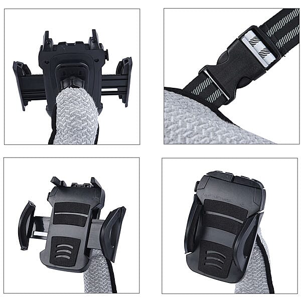 Multi Function Back Support Cushion with Mobile Phone Holder (Size 33x50Cm) - Grey