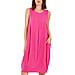 Nova of London Round Neck Two Pocket Dress - Pink