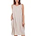 Nova of London Round Neck Two Pocket Cotton and Linen Dress - Stone
