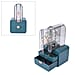 Portable Transparent Earrings Display Jewellery Organiser with 2 Drawer - Blue