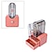 Portable Transparent Earrings Display Jewellery Organiser with 2 Drawer - Blue