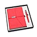 Classic Notebook and Pen Gift Set  - Red