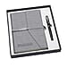 Classic Notebook and Pen Gift Set  - Dark Grey