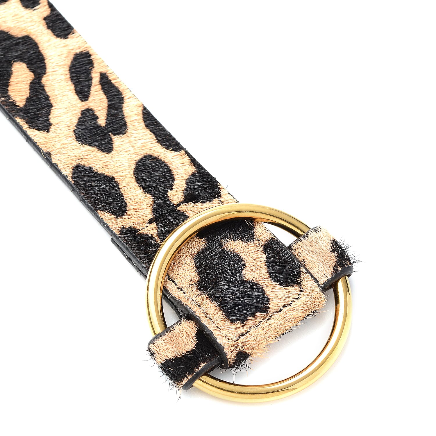 Belt Buckle Designer Style Bangle (Size 8) in Stainless Steel