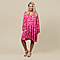TAMSY Paisley Print Smock Dress - Pink