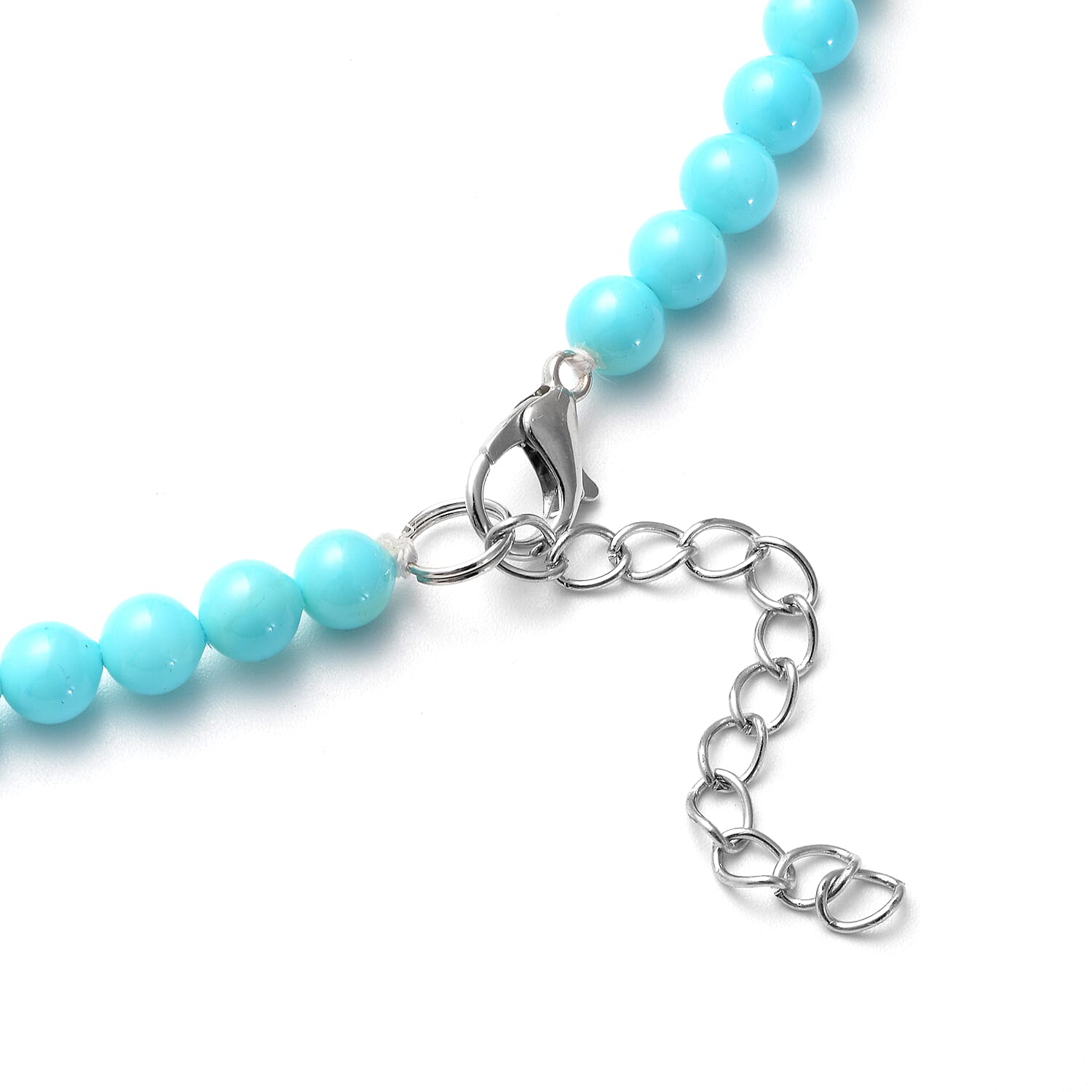 Designer Inspired Turquoise Shell Pearl Necklace (Size 20)