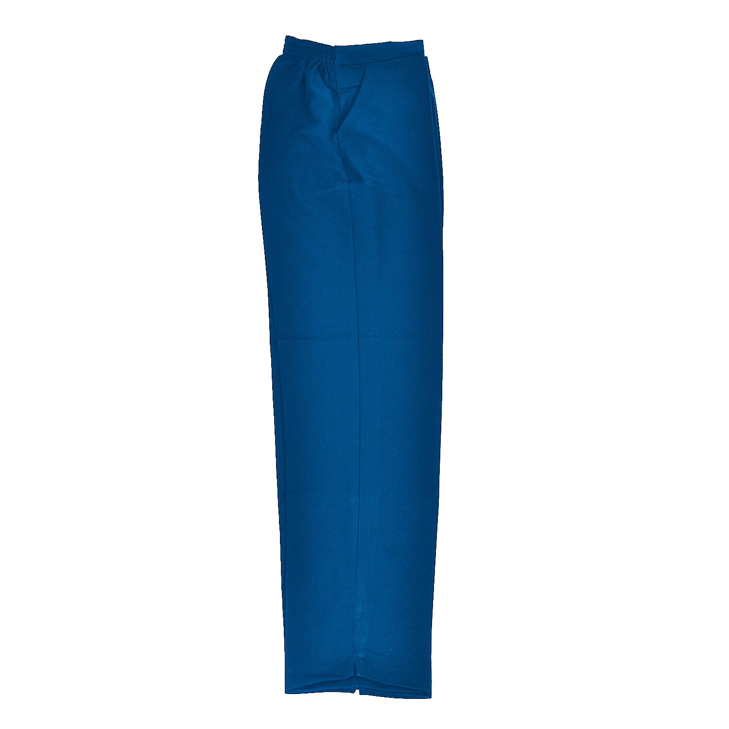 Emma Half Elasticated Comfortable Summer Trousers in WHITE