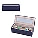 5 Slot Watch Box with Transparent Window - Navy Blue Colour