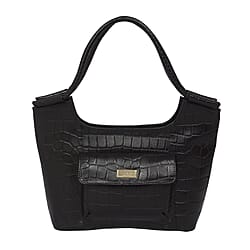 ASSOTS LONDON Genuine Croc Leather Tote Bag