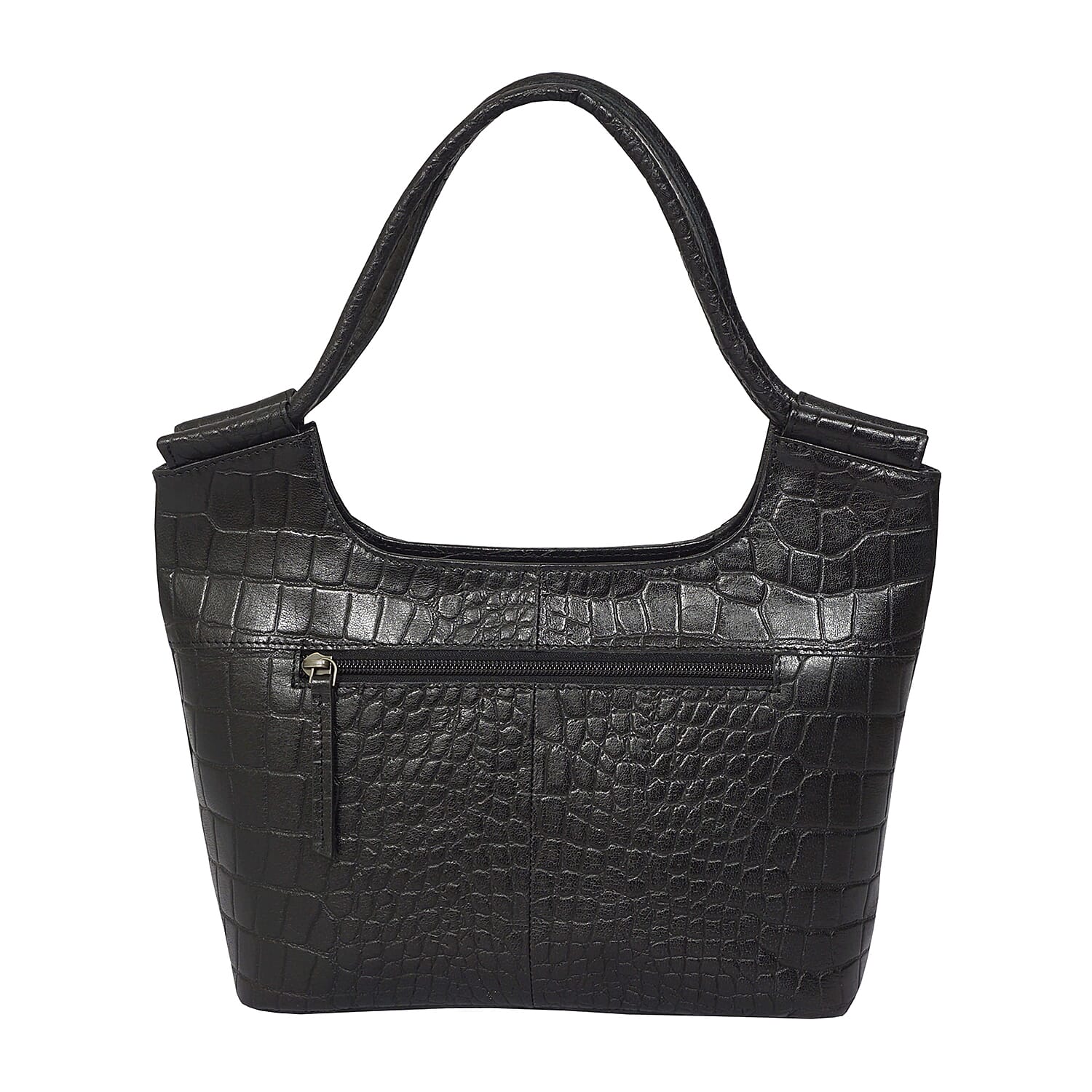 ASSOTS LONDON Genuine Croc Leather Tote Bag