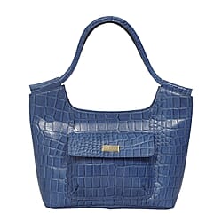 ASSOTS LONDON Genuine Croc Leather Tote Bag