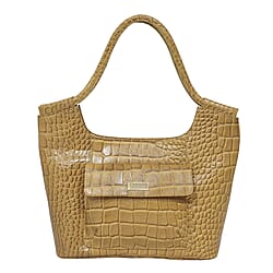 ASSOTS LONDON Genuine Croc Leather Tote Bag
