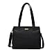 ASSOTS LONDON Genuine Pebble Grain Leather Double Compartment Shoulder Handbag