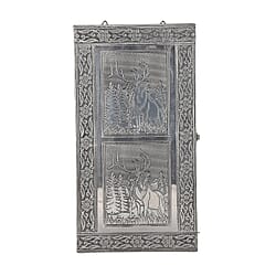 Handcrafted Parrot Embossed Jewellery Armoire with Velvet Lining and Clasp