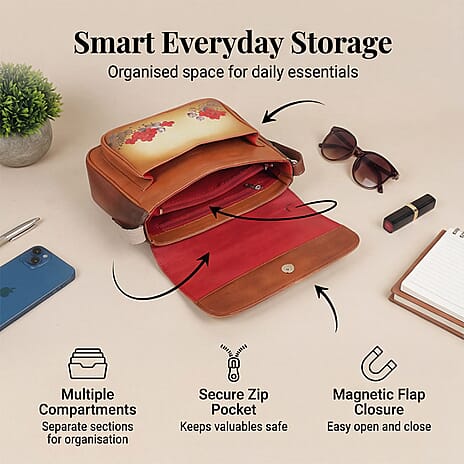 Sukriti Crossbody Bag (Size - One Size) - Tan