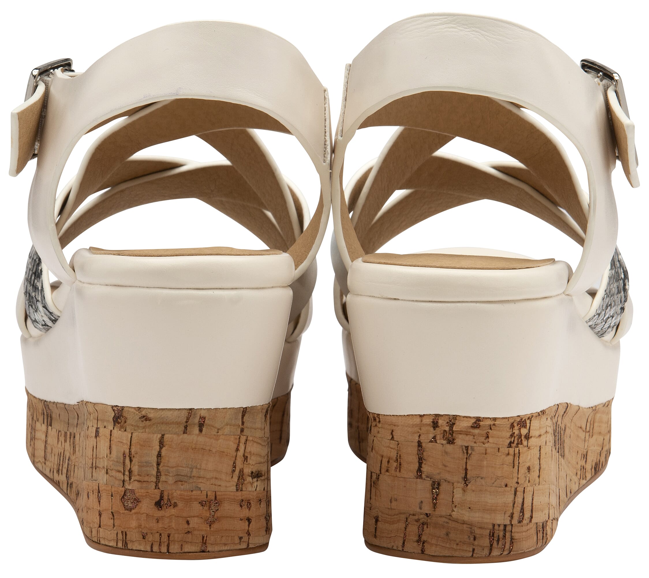 Lotus Belinda Open Toe Wedge Sandals (Size 3) - White