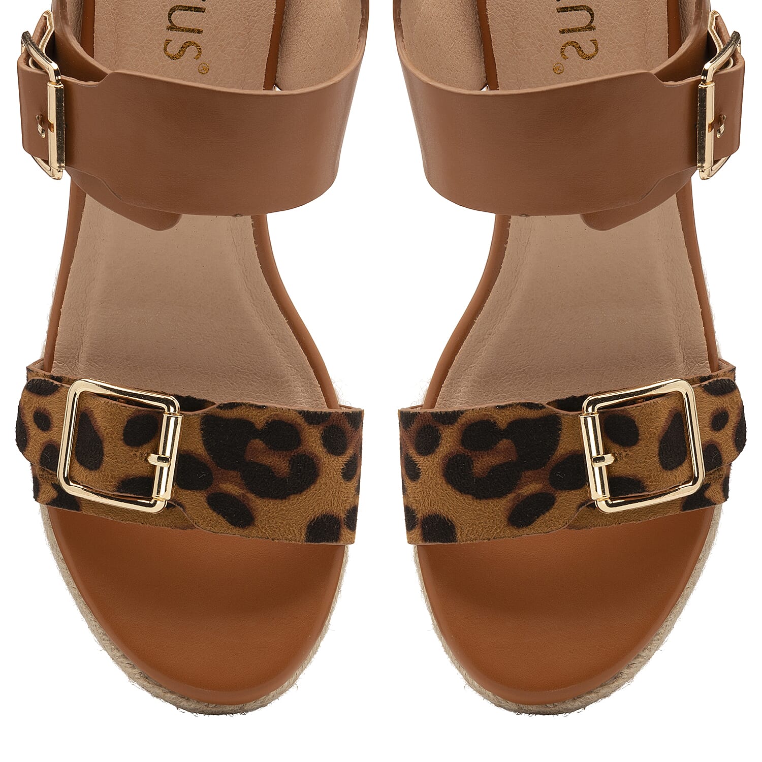 Lotus Primrose Wedge Sandals (Size 7) - Tan