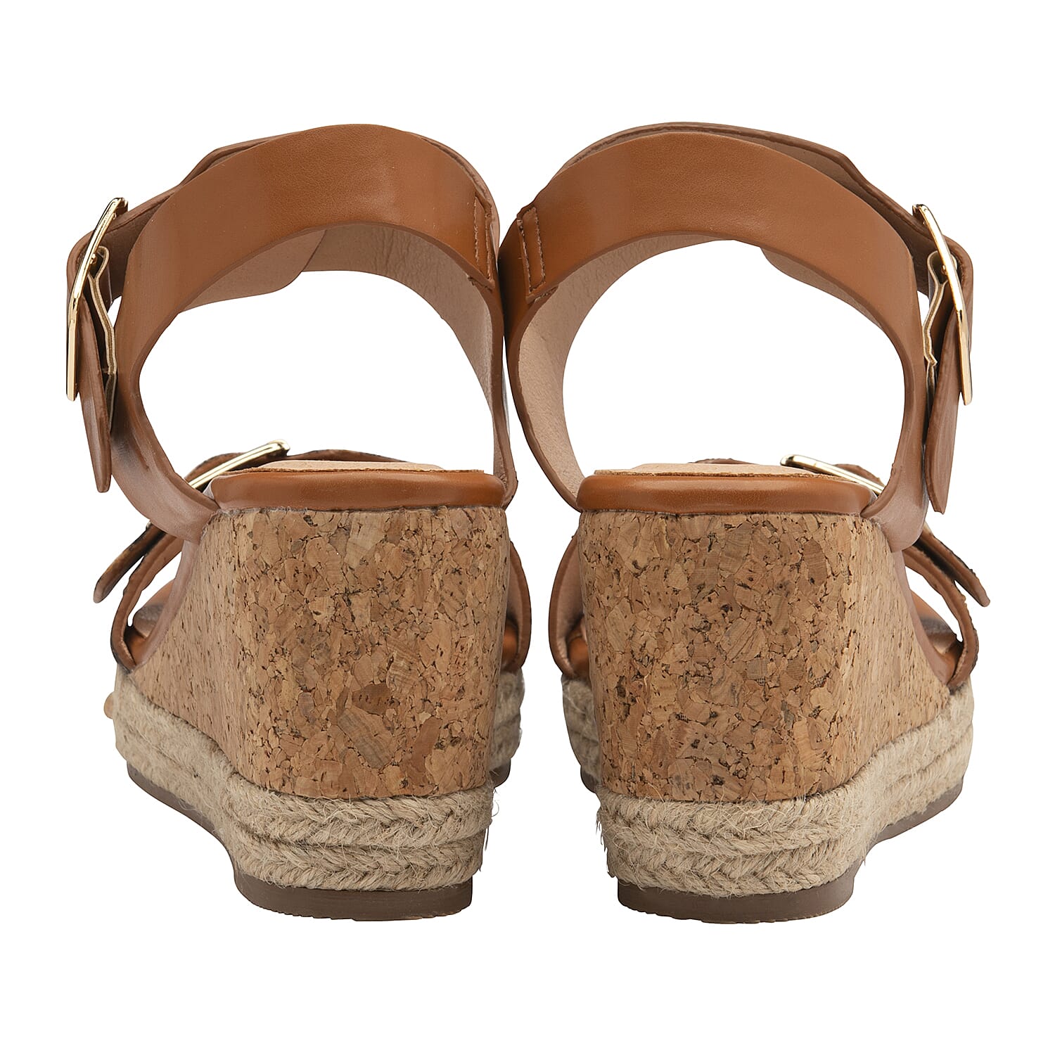 Lotus Primrose Wedge Sandals (Size 7) - Tan