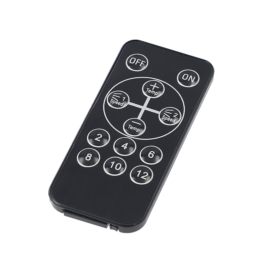 Portable Electric Flame Space Heater with Remote Control (Size 18x12x11Cm)