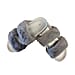 Ladies Summer Faux Fur Slider Slipper (Size 3) - Grey
