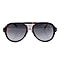 JUST CAVALLI Unisex Tortoise Aviator Sunglasses with Grey Lenses