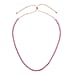 Pink Cubic Zirconia  Necklace (Size - 26 Adjustable ) in Rose Gold Tone