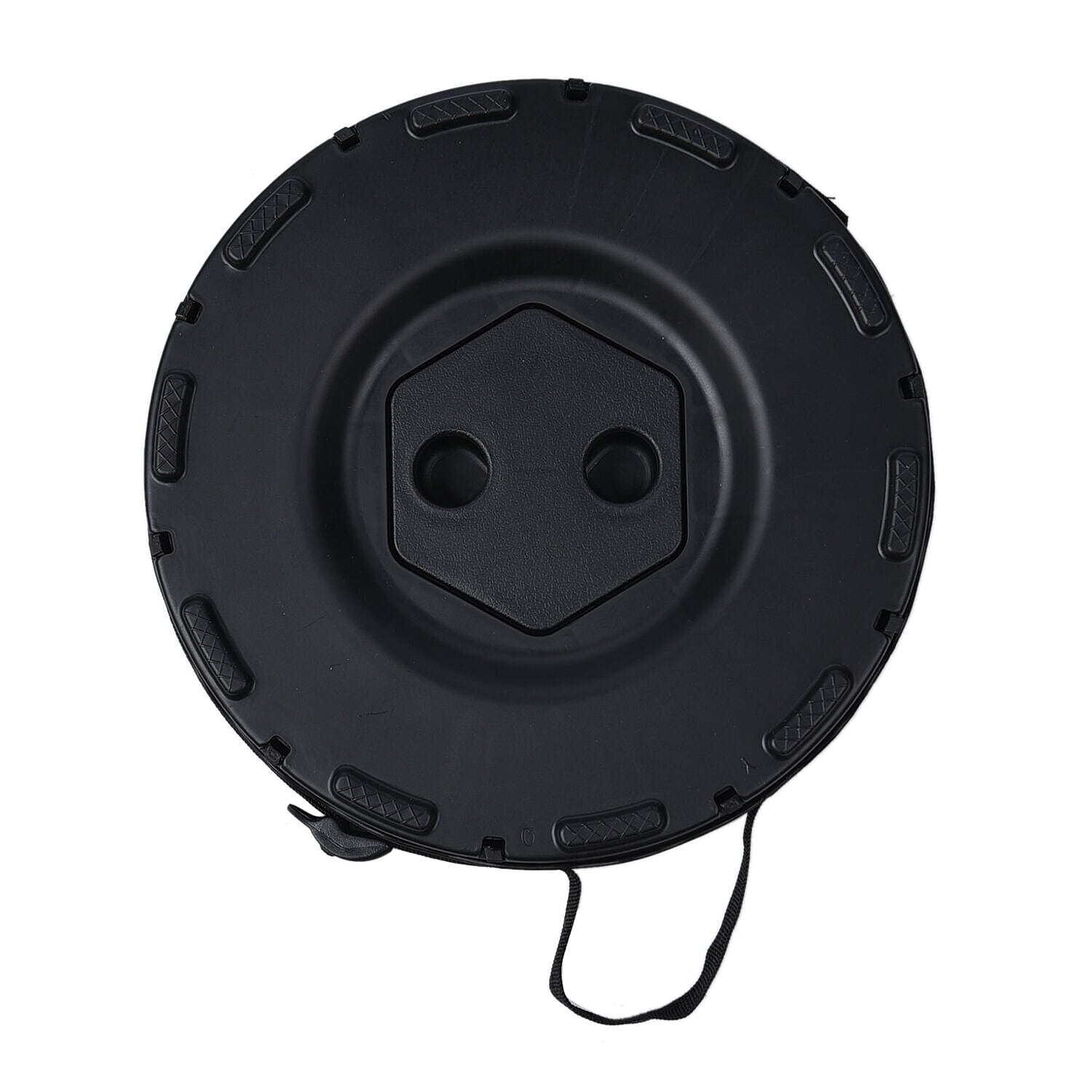 Portable Folding Stool with Strap (Size 25 Cm) - Black