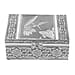 Portable Humming Bird Pattern Jewellery Box with Tray and Red Velvet Lining (Size 18x12x7Cm)