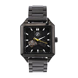 GENOA Automatic Movement 5 ATM Water Resistant Watch with Black Chain Strap