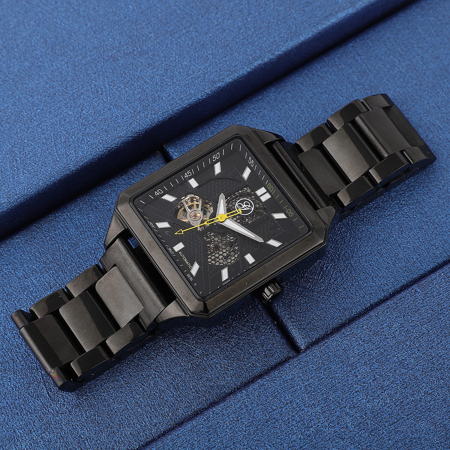 Close Out Deal - GENOA Automatic Movement Dial 5 ATM Water Resistant Watch with Black Chain Strap