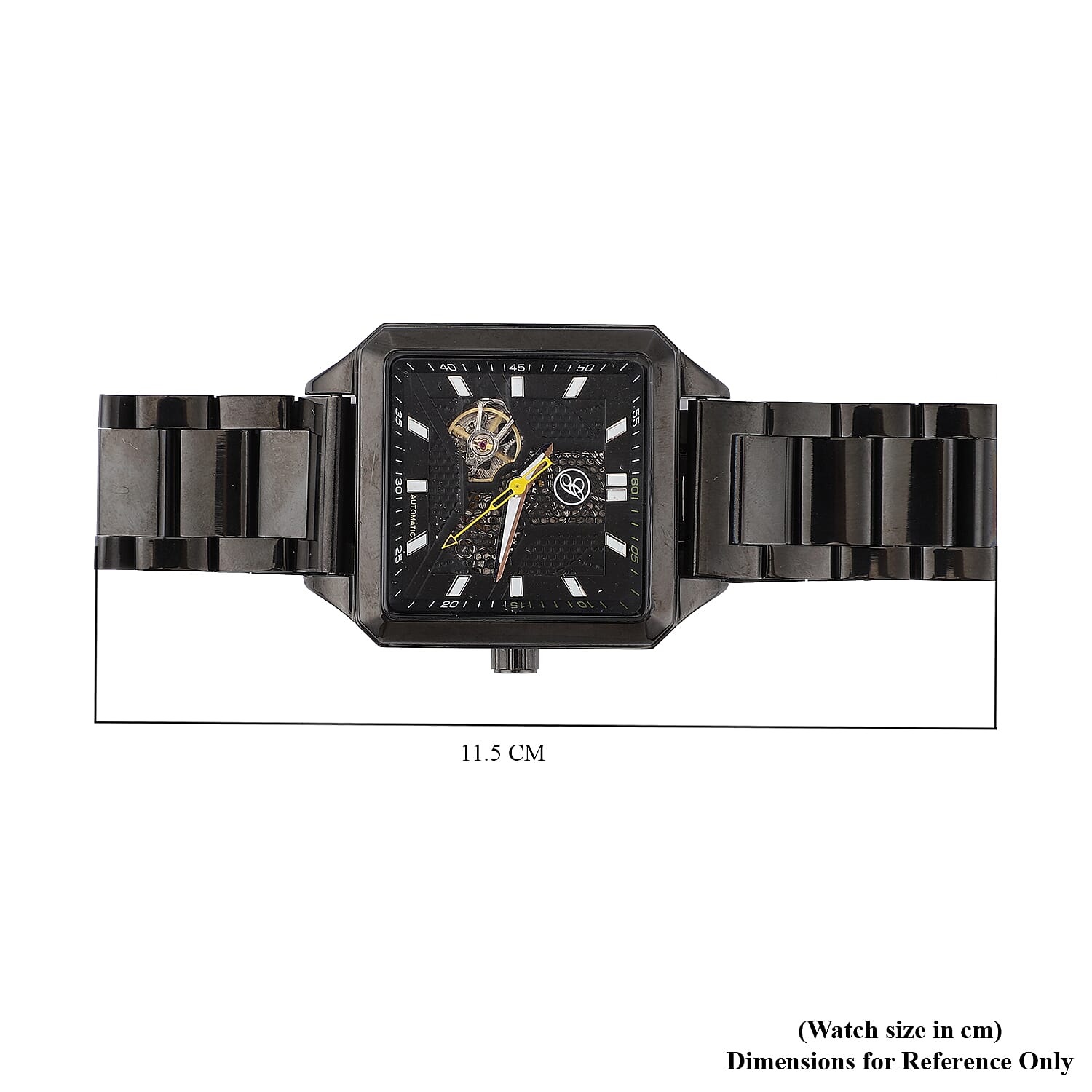 Close Out Deal - GENOA Automatic Movement Dial 5 ATM Water Resistant Watch with Black Chain Strap