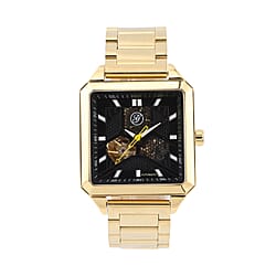 GENOA Automatic Movement 5 ATM Water Resistant Watch - Yellow